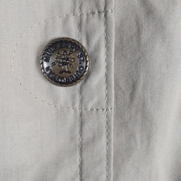 Mulberry Street Women’s Lightweight Jacket Size M Beige Tan Button Front - Picture 5 of 10